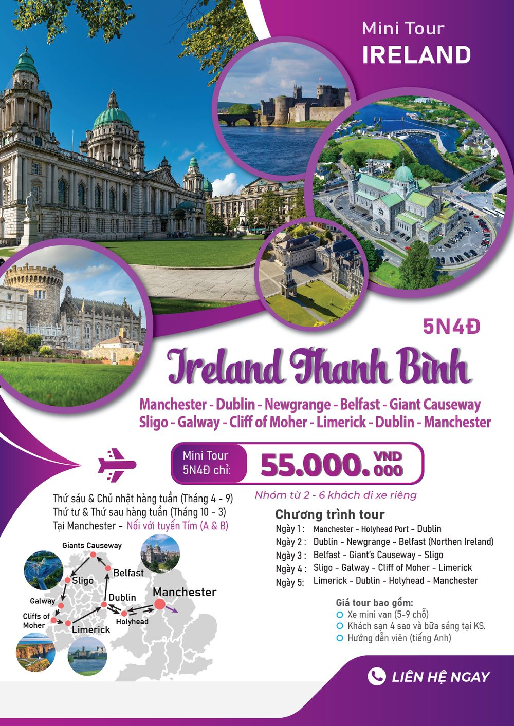 Tour Ireland Thanh Bình
