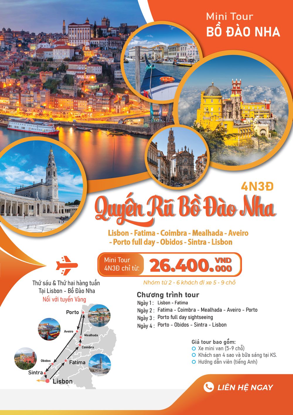 Tour Quyến Rũ Bồ Đào Nha