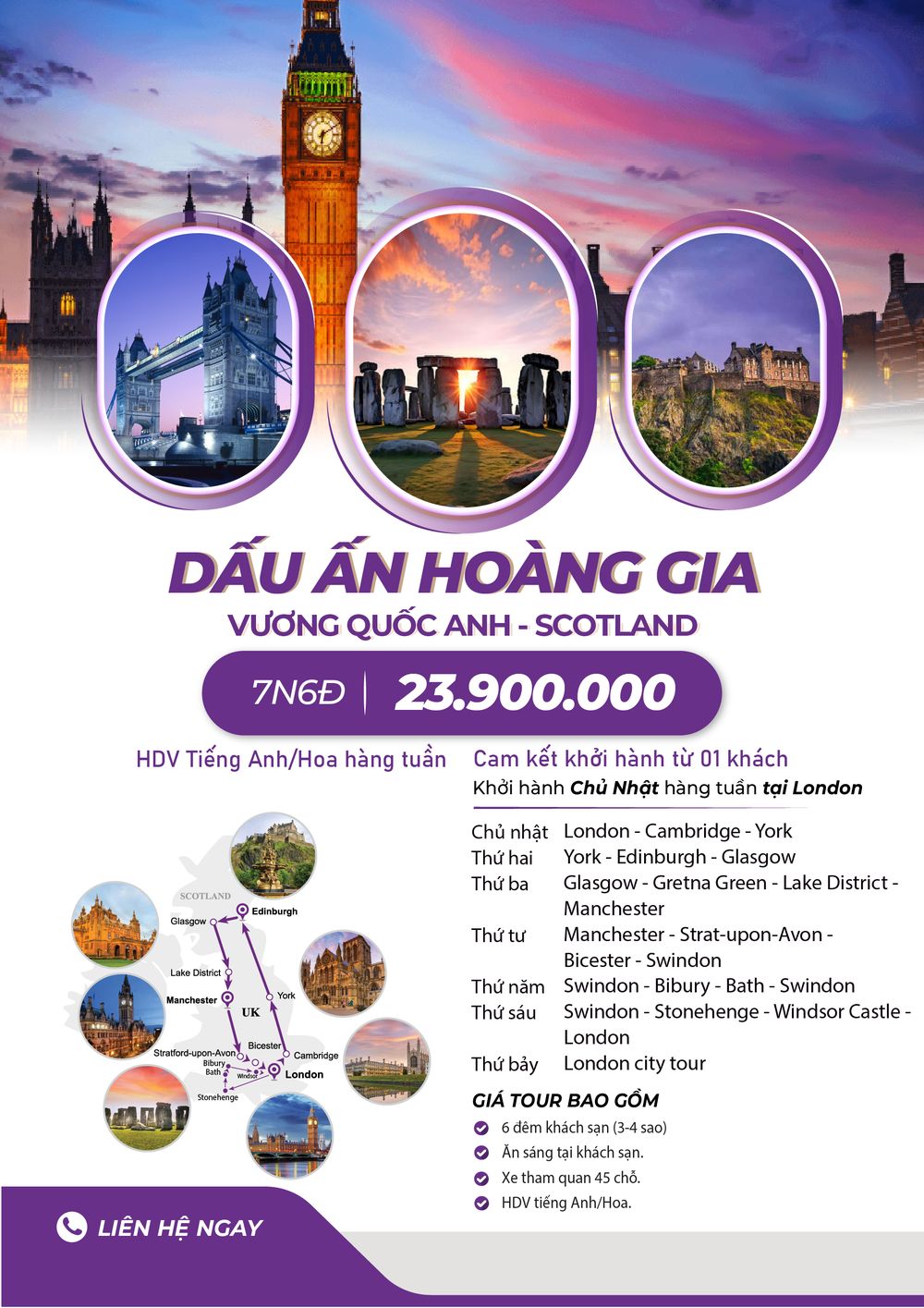 Tour Dấu Ấn Hoàng Gia