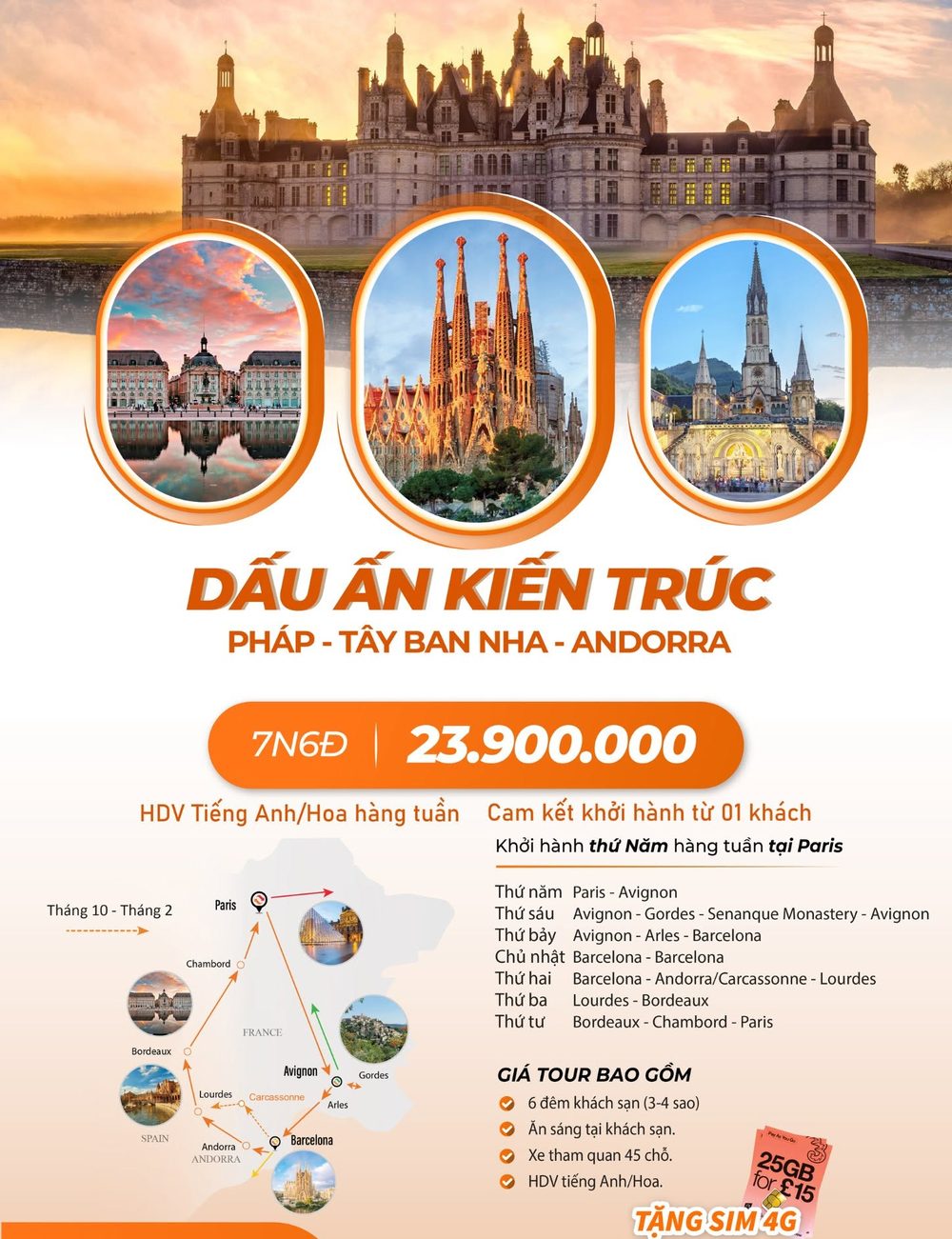 Dấu Ấn Kiến Trúc — Pháp · Tây Ban Nha · Andorra